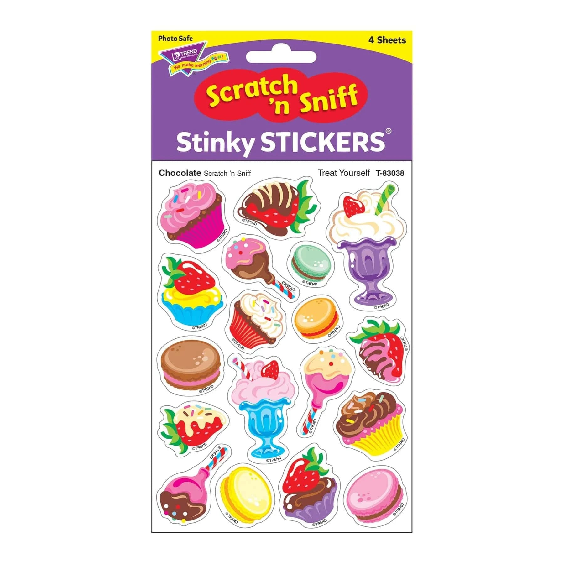 Scratch & Sniff Stickers - Treat Yourself (Chocolate Scent)
