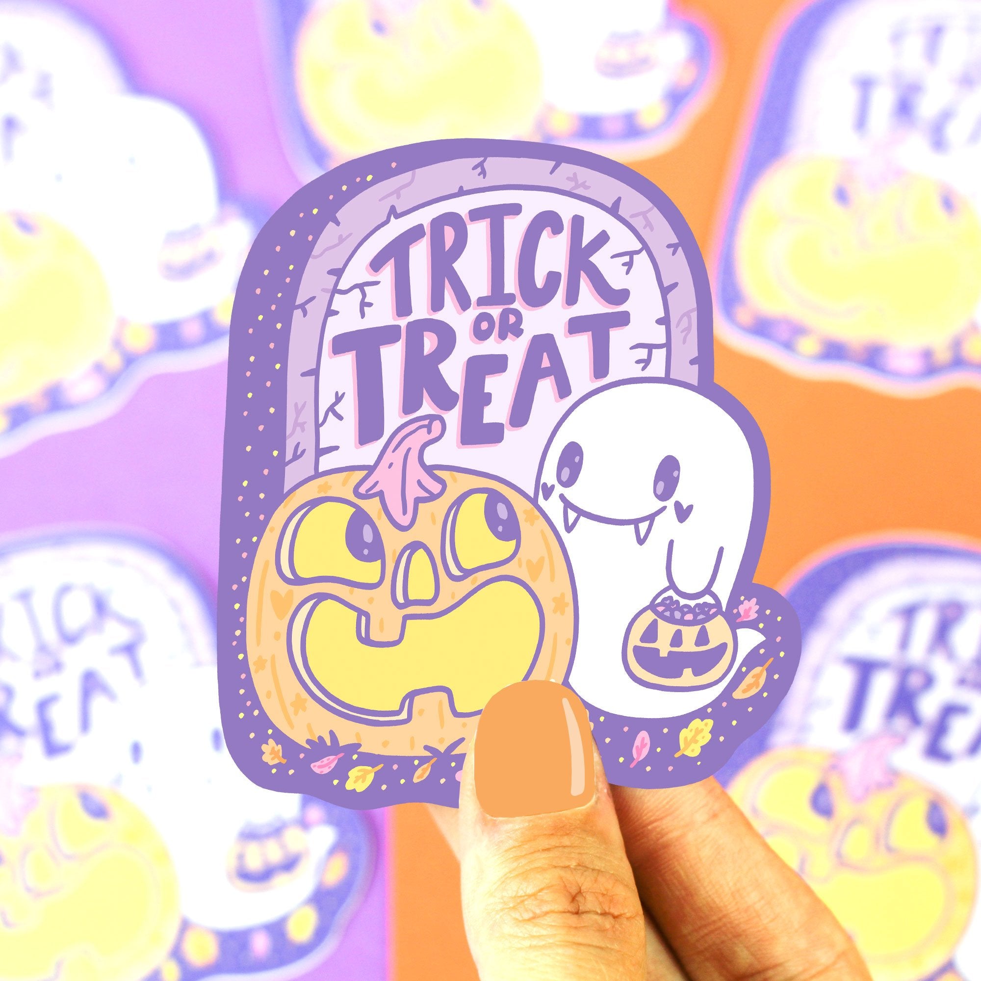 Trick or Treat Halloween Vinyl Sticker