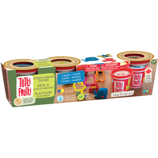"Tutti Frutti" 3 Pack Scented Modeling Dough
