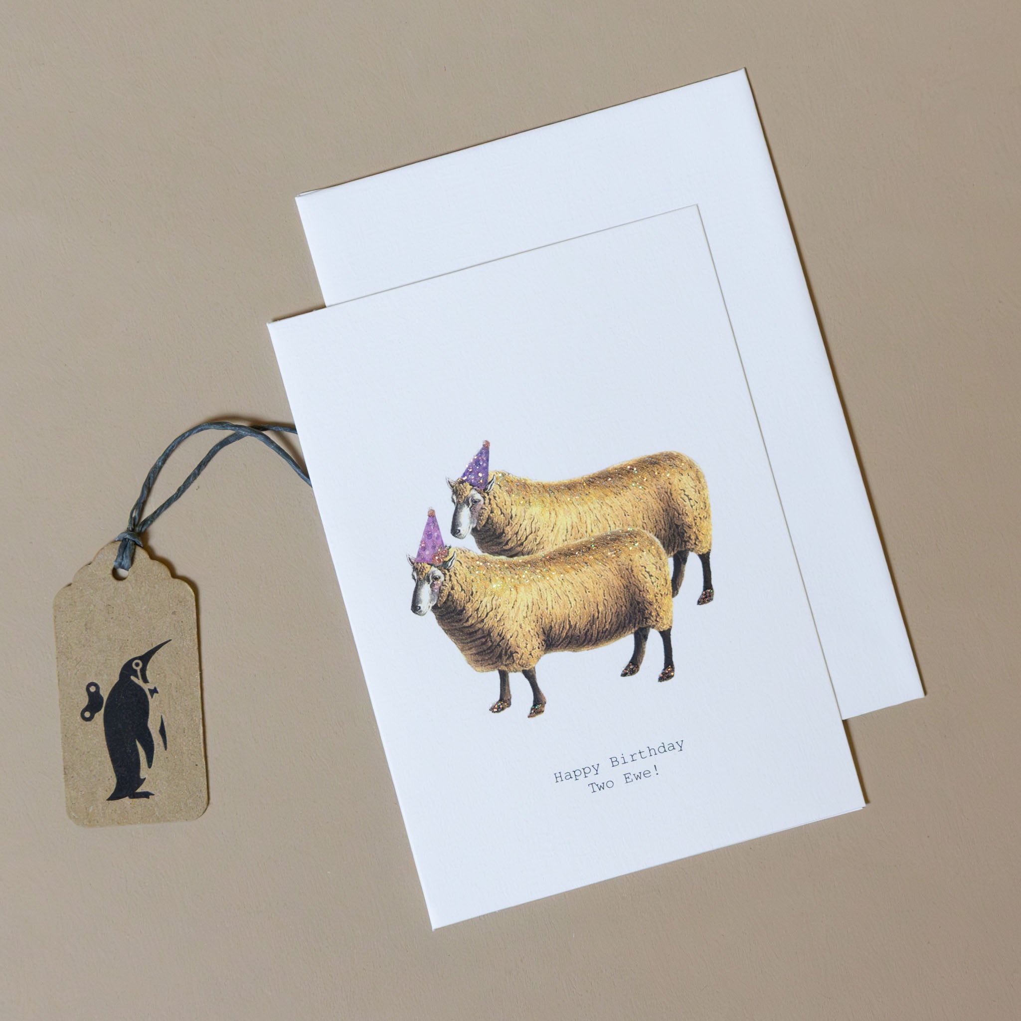 Two Ewe Birthday Greeting Card