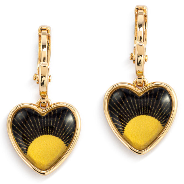 My Sunshine Art Heart Earrings