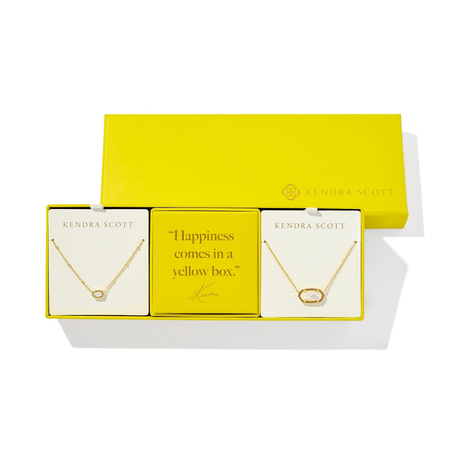 Kendra Scott Elisa Gold Gift Set of 2 in Ivory Mother of Pearl