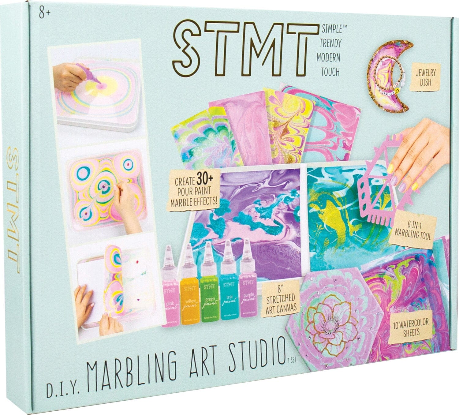 STMT DIY Marbling Art Studio - Art Kits for Tweens