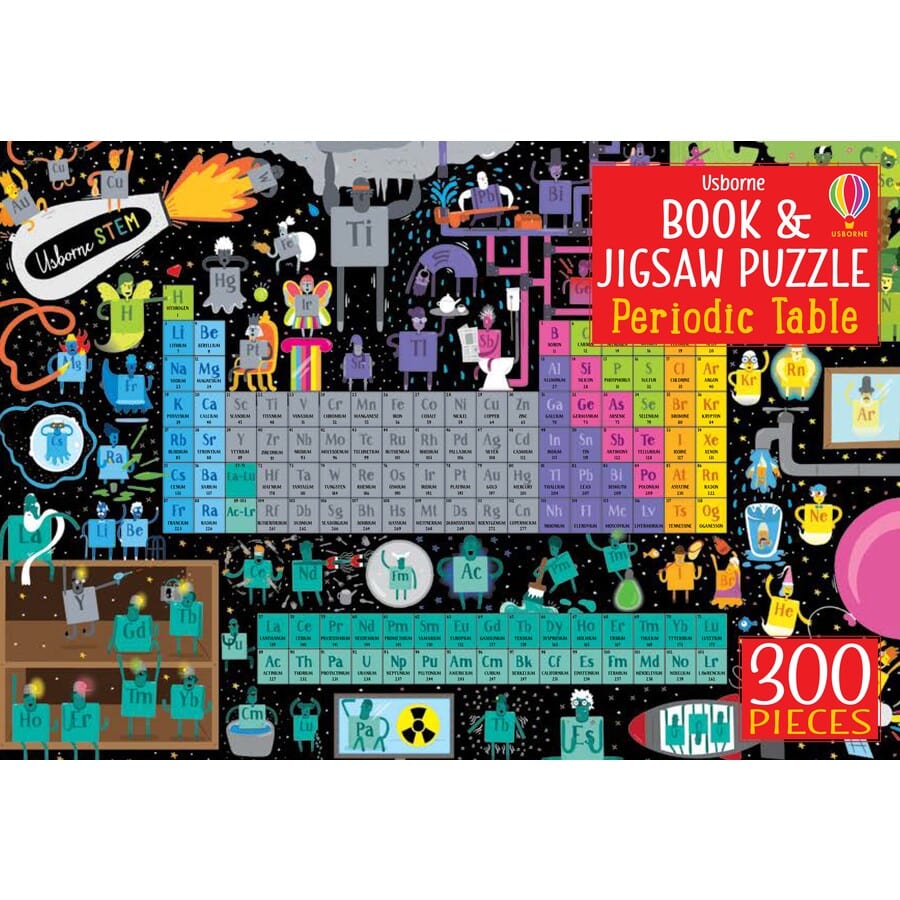 Periodic Table 300 Piece Puzzle with Book