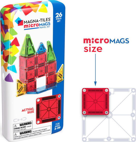 Magna-Tiles microMAGS 26 Piece Travel Set