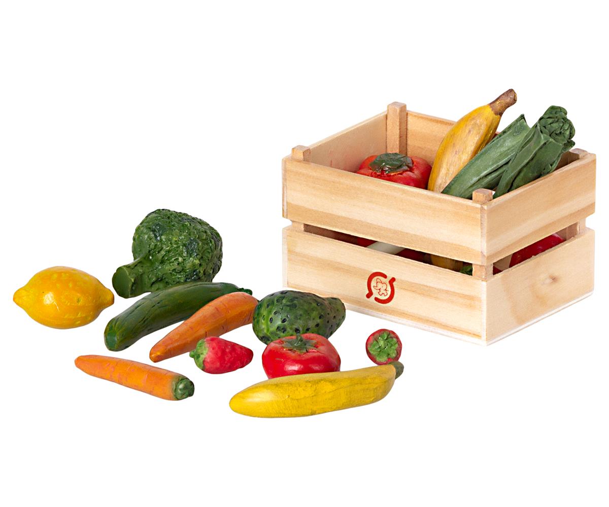 Maileg Veggies and Fruit Crate