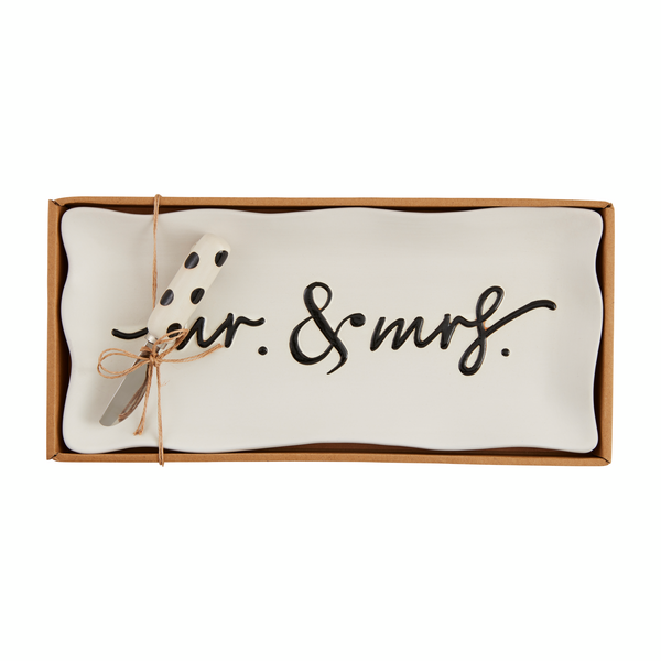 Mr. And Mrs. Hostess Tray Set
