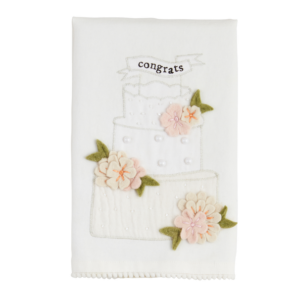 Wedding Cake Beaded Towel