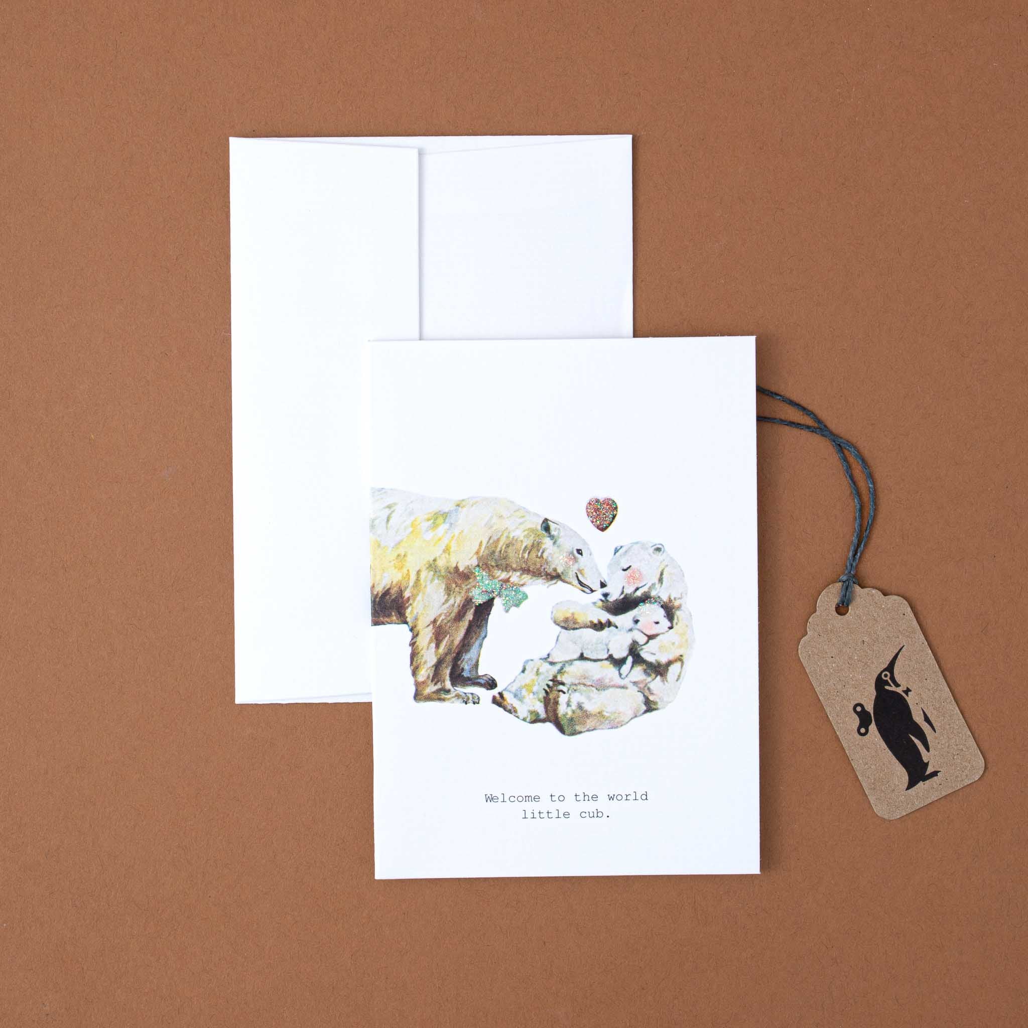 Welcome Little Cub Greeting Card