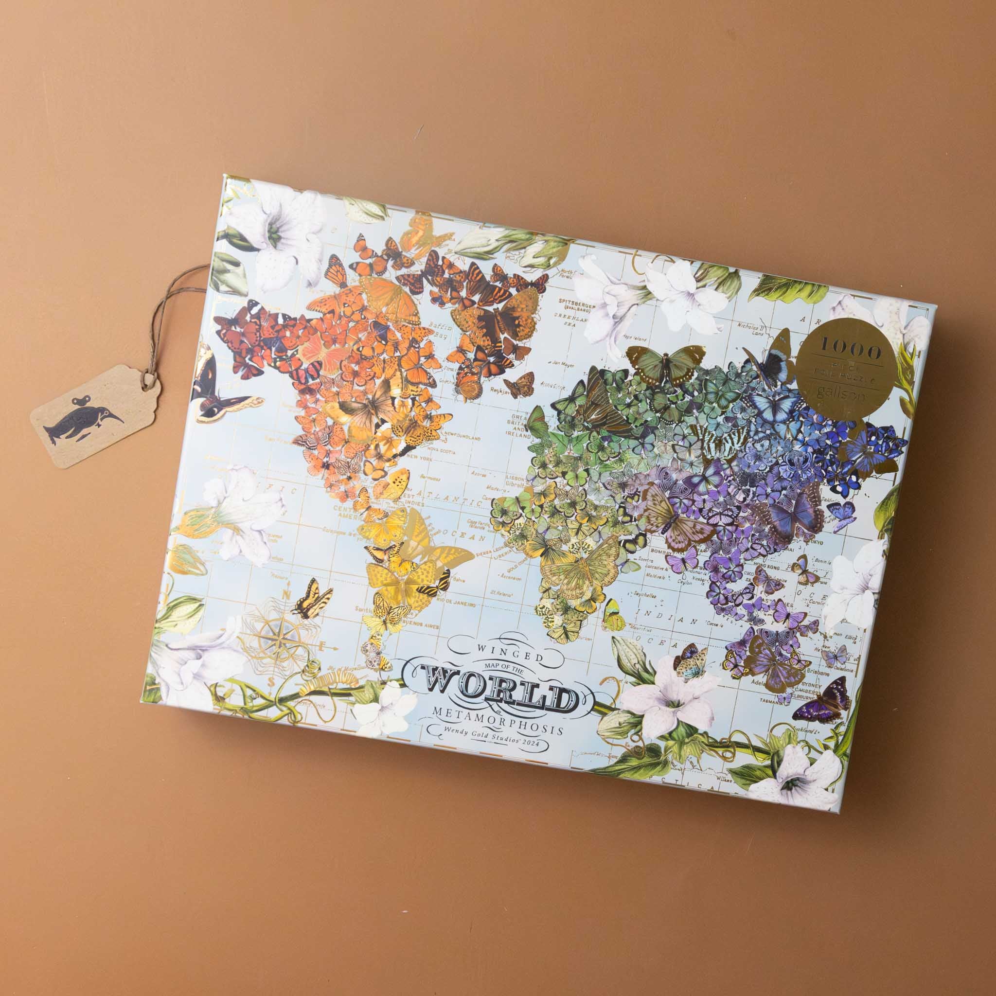 Wendy Gold Winged Metamorphosis 1000pc Gold Foil Puzzle