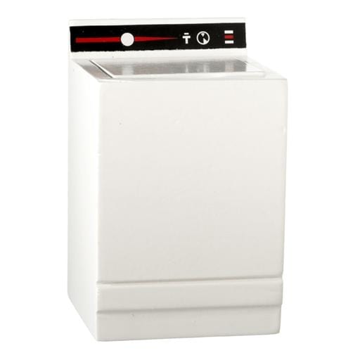 White Dollhouse Miniature Washing Machine