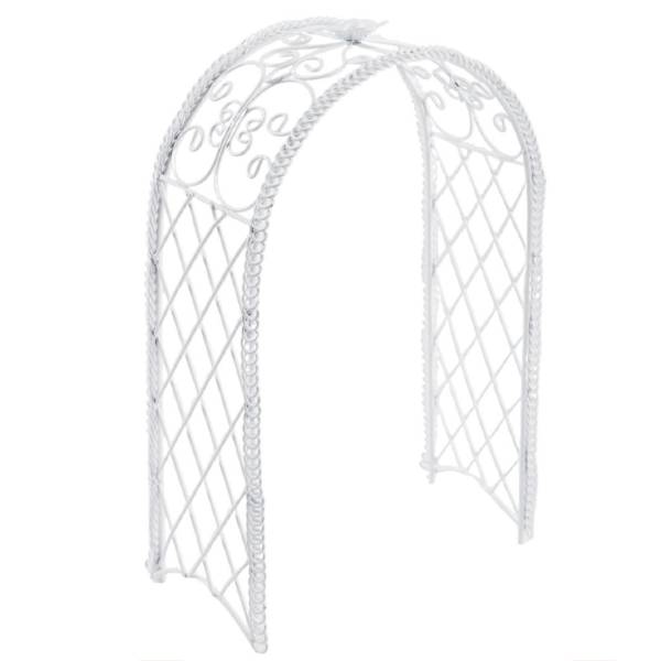 White Wire Dollhouse Miniature Garden Trellis