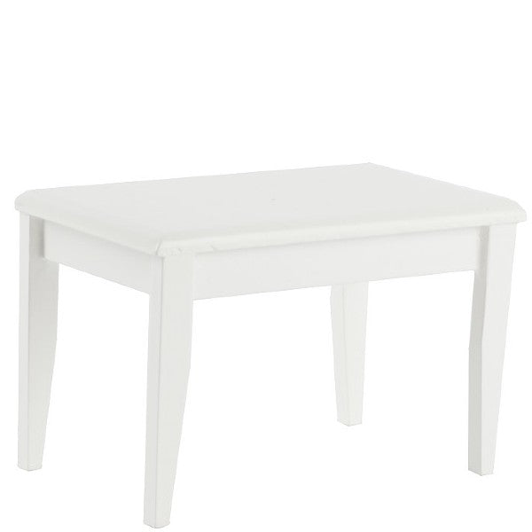 White Dollhouse Miniature Kitchen Table