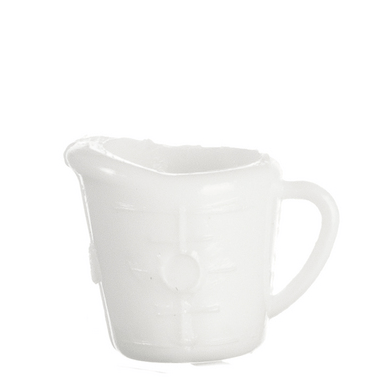 White Dollhouse Miniature Measuring Cup