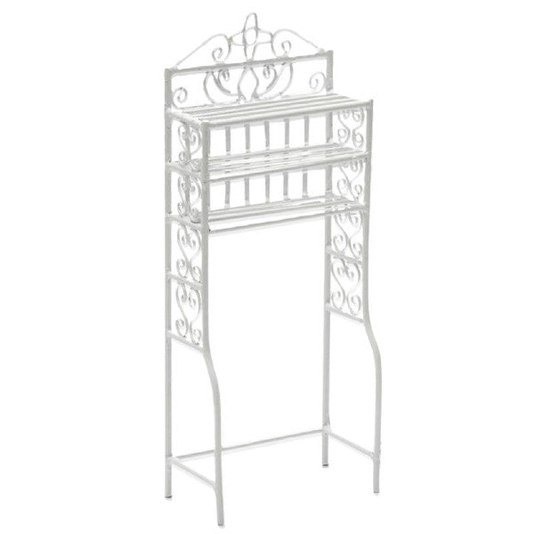 White Wire Dollhouse Miniature Shelf