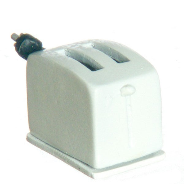 White Dollhouse Miniature Toaster