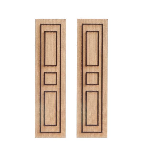 Square Center Dollhouse Miniature Shutters