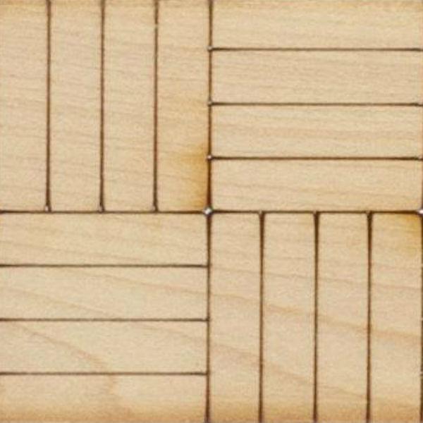 Light Wood Parquet Dollhouse Flooring