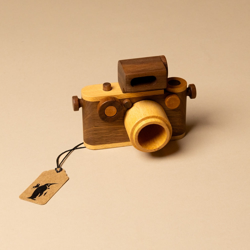 Wooden 35MM Vintage Style Play Camera | Walnut