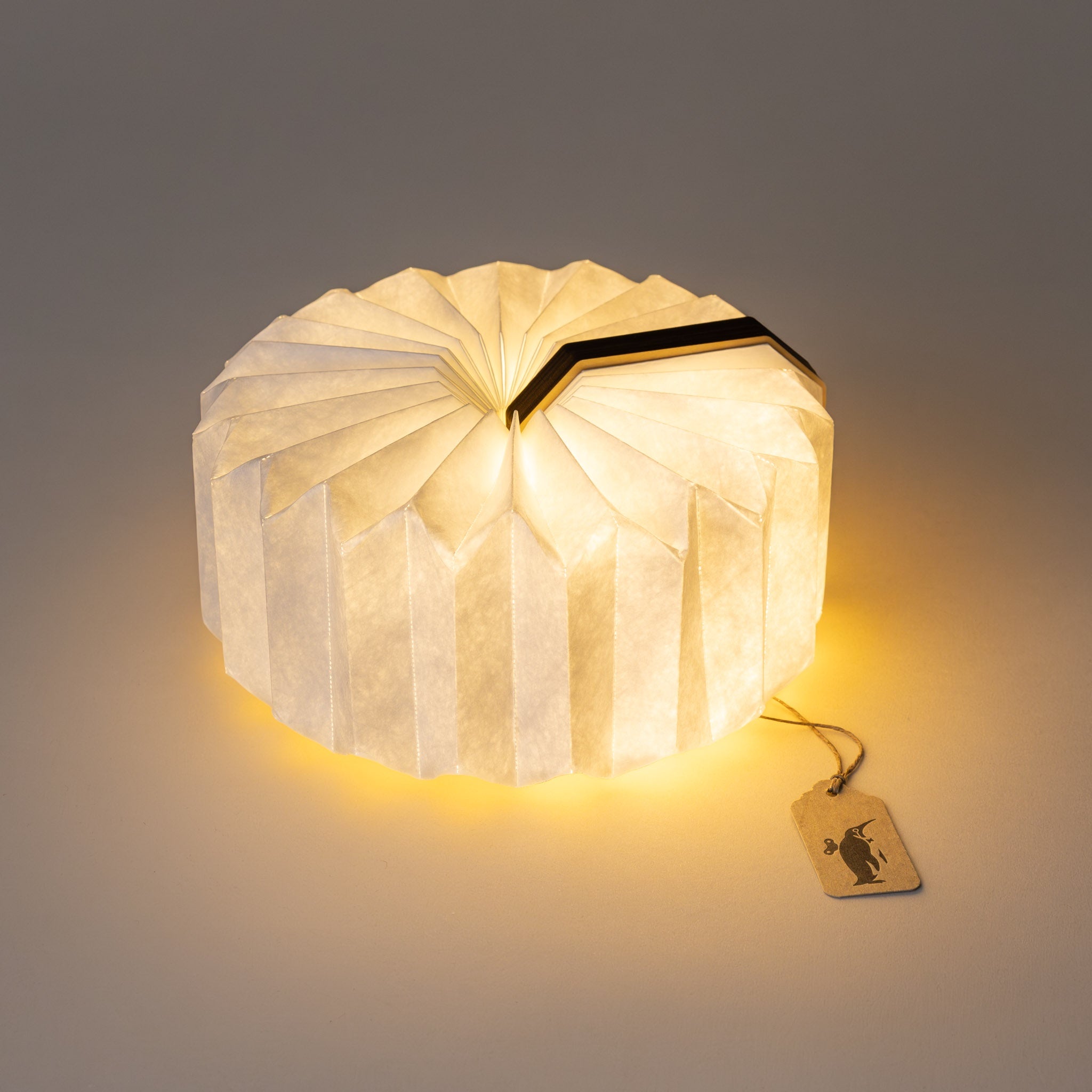 Wooden Accordion Lamp | Walnut