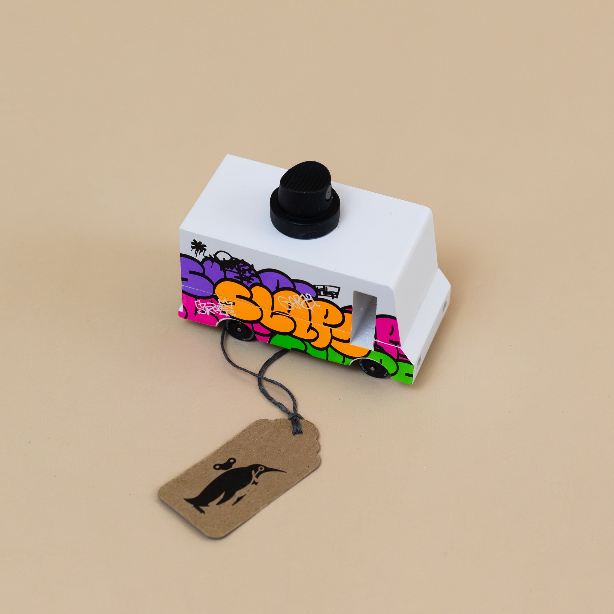 Wooden Candyvan | Graffiti - Black