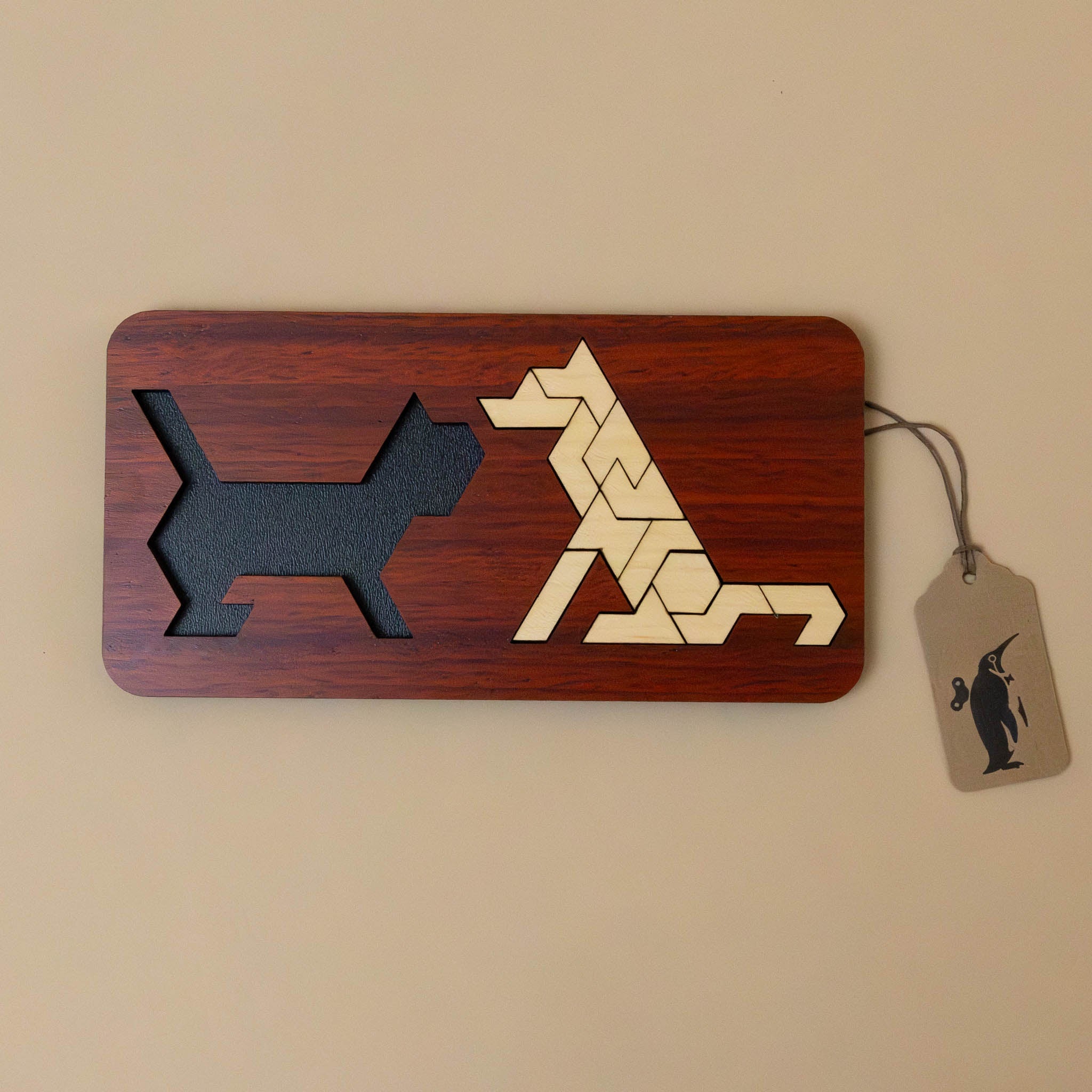 Wooden Cat & Dog Tangram Puzzle