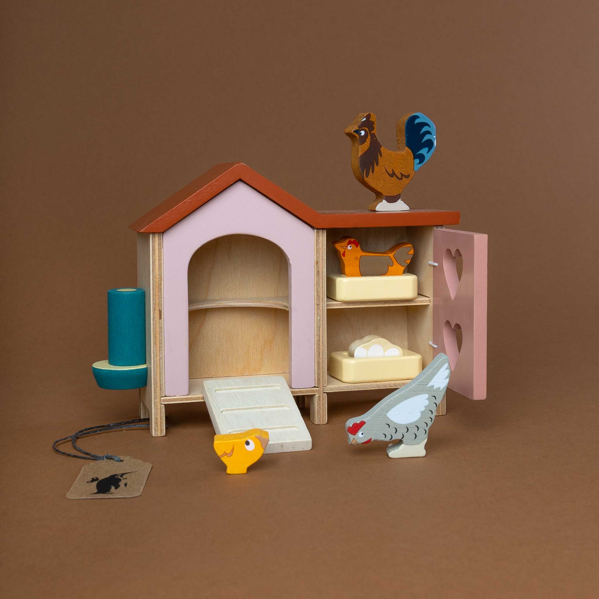 Wooden Chicken Coop Play Set