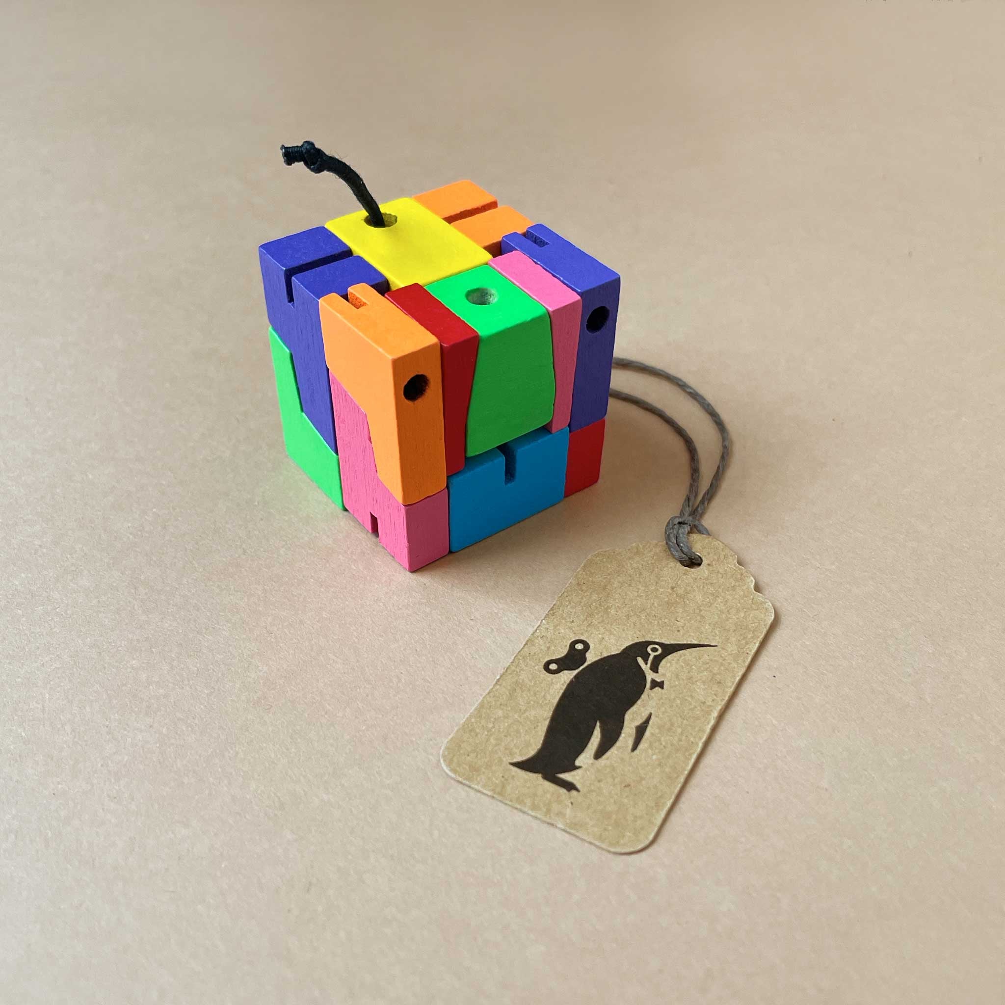 Wooden Micro Milo Cubebot | Colors