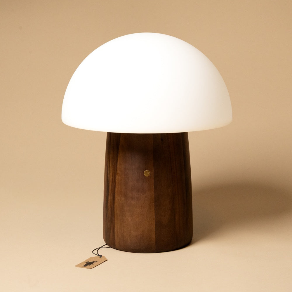 Wooden Mushroom Lamp | Walnut