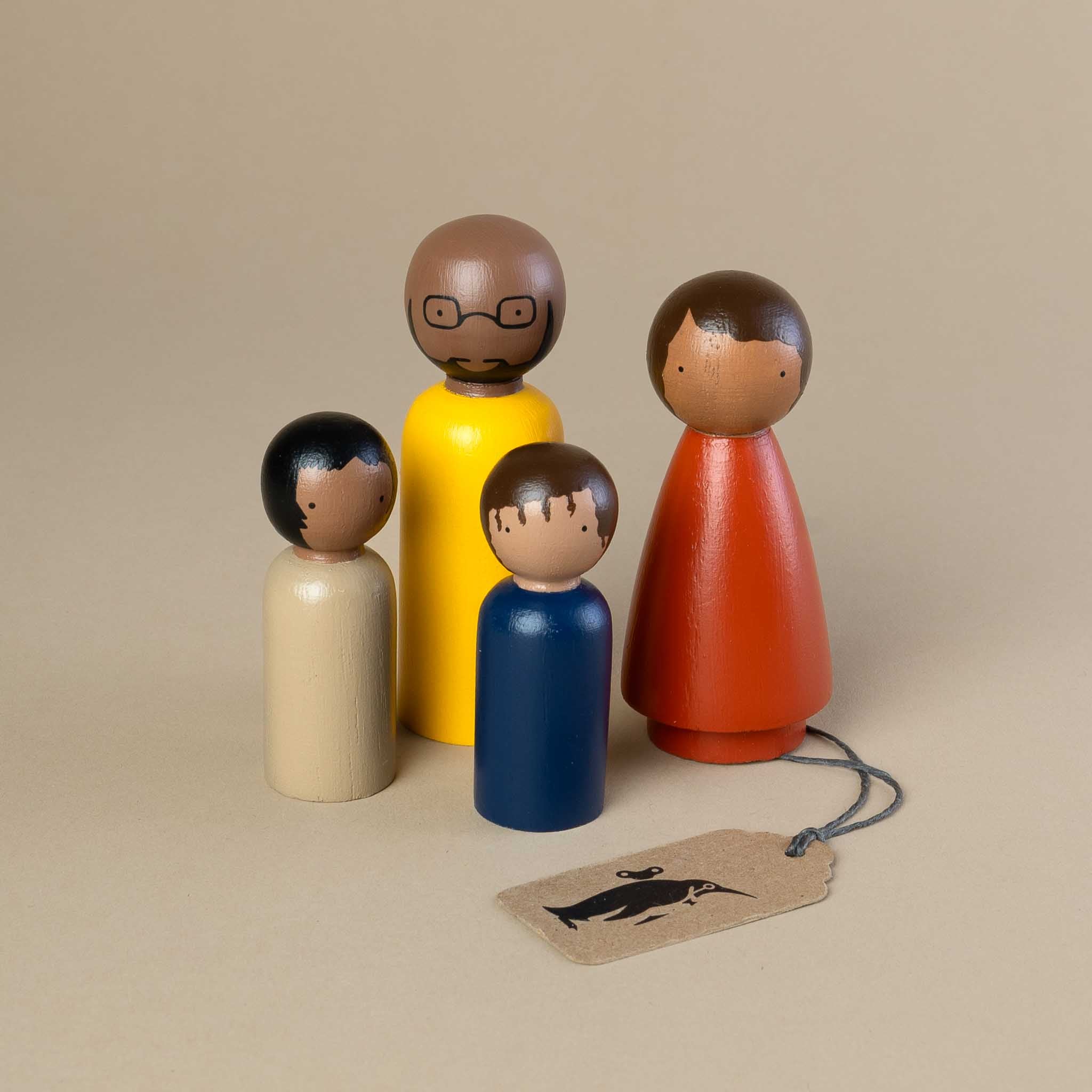 Wooden Peg Doll Set | The Organic Family II
