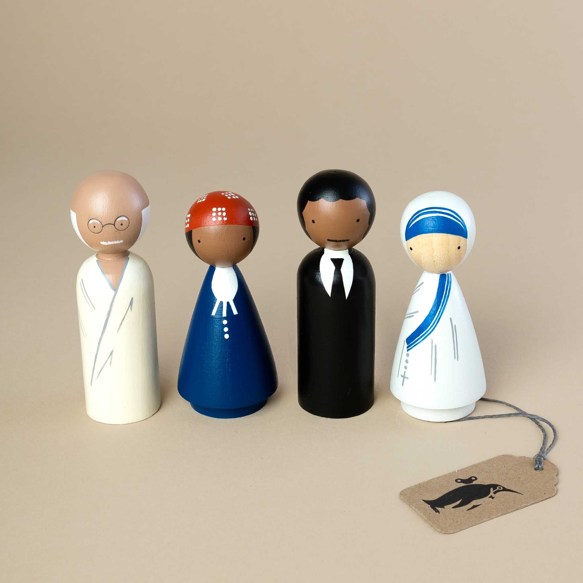 Wooden Peg Doll Set | The Peace Makers