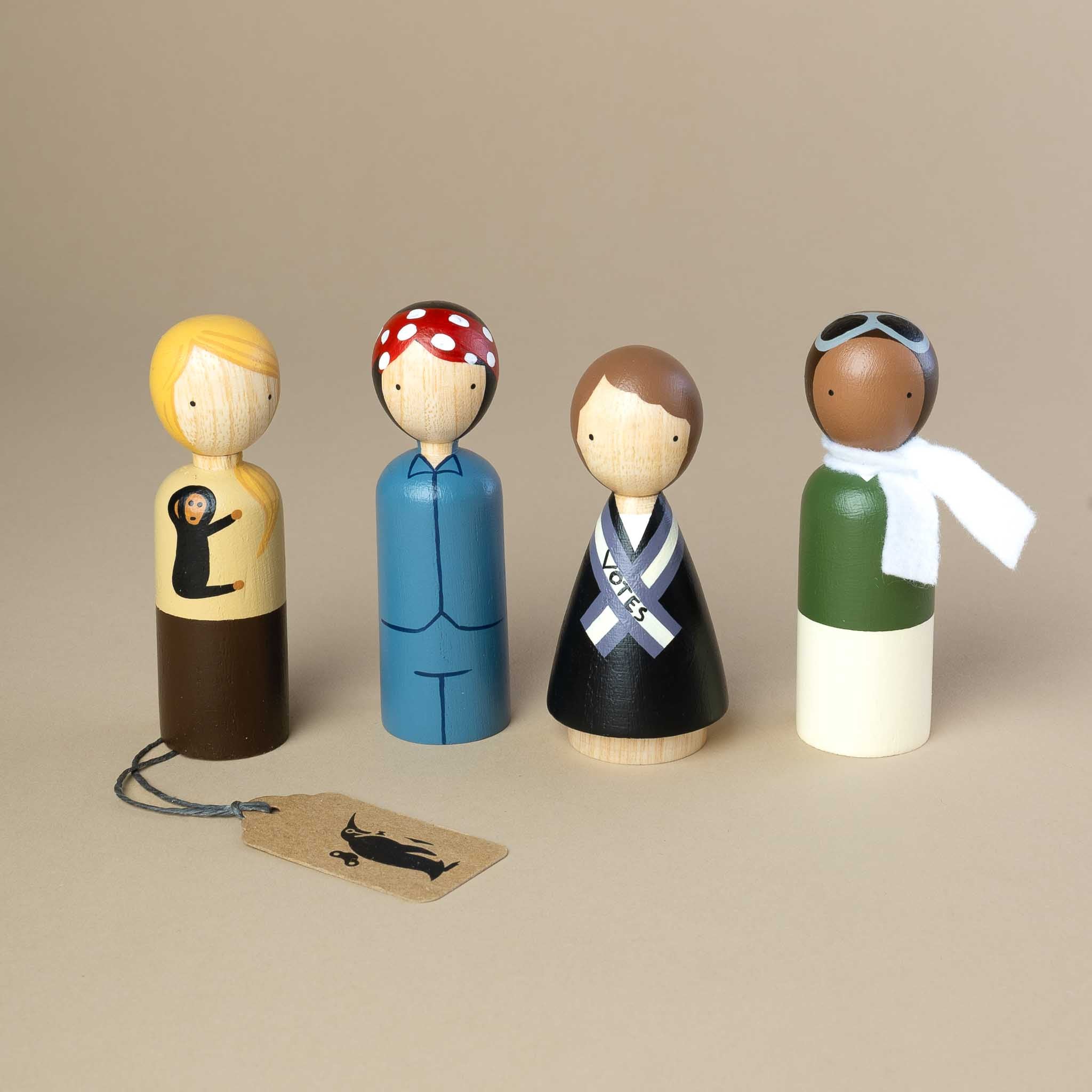 Wooden Peg Doll Set | The Trailblazers