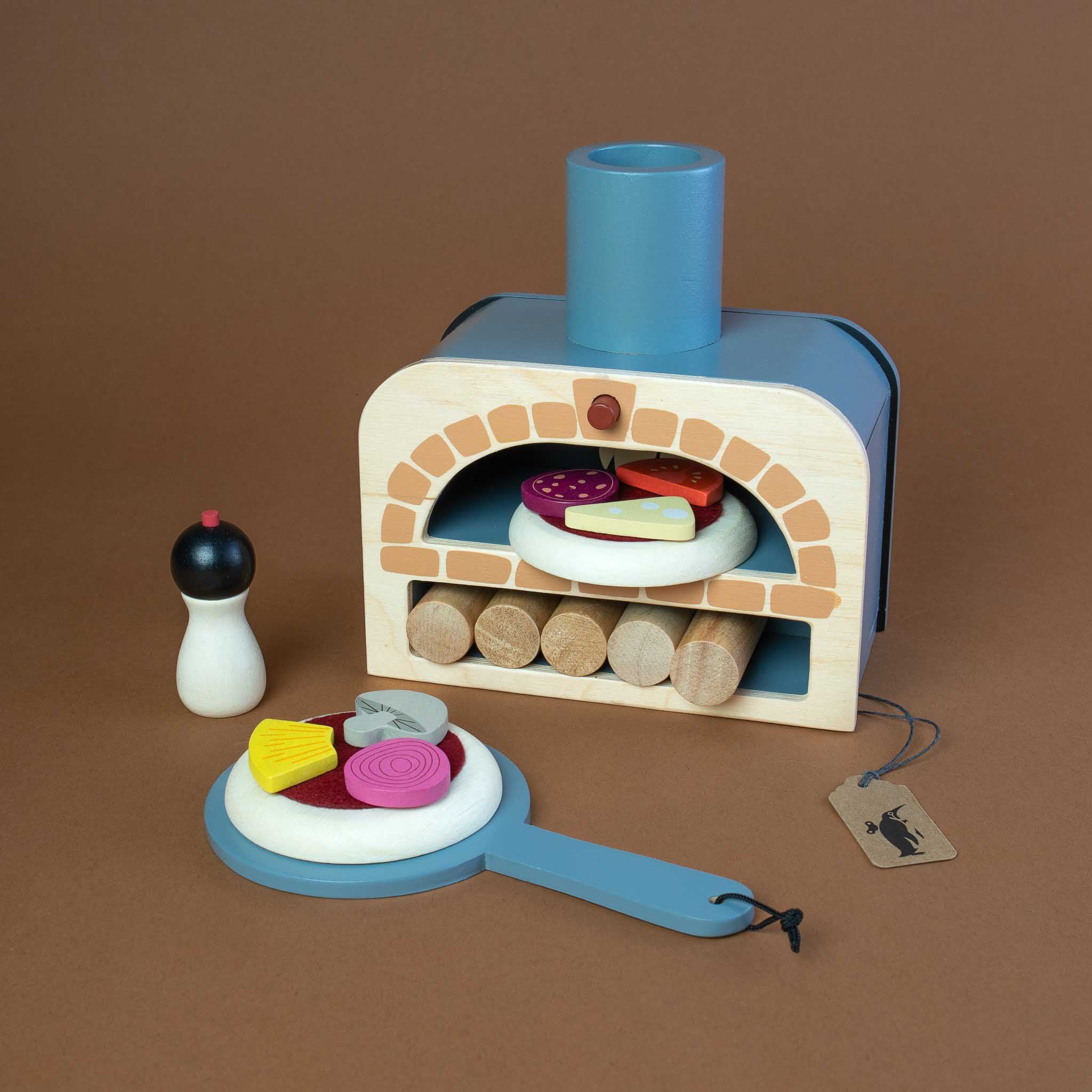 Wooden Pizza Oven Play Set