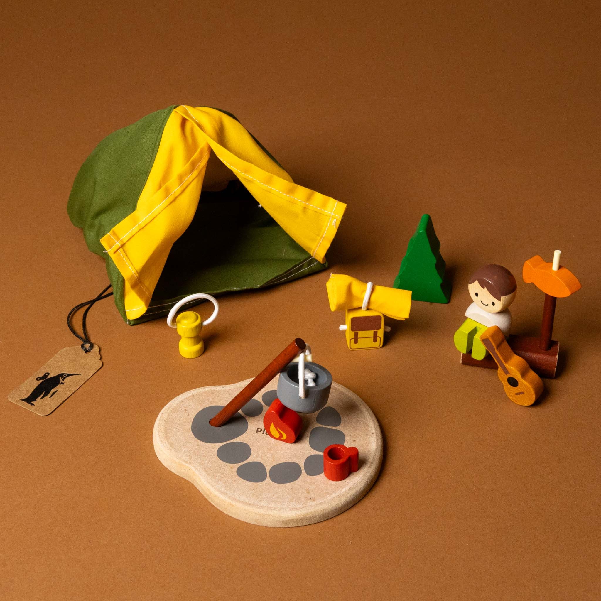 Wooden Pretend Play Camping Set