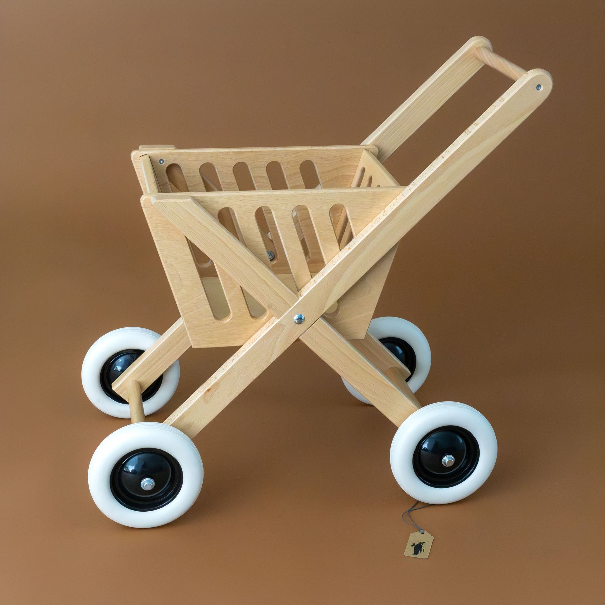 Wooden Pretend Play Shopping Caddy