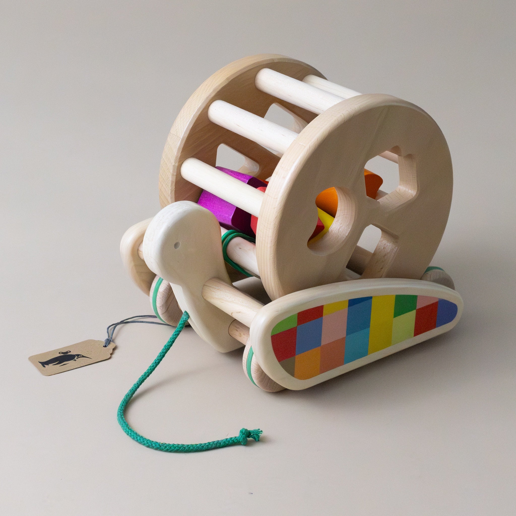 Wooden Pull-Along Snail Sorter