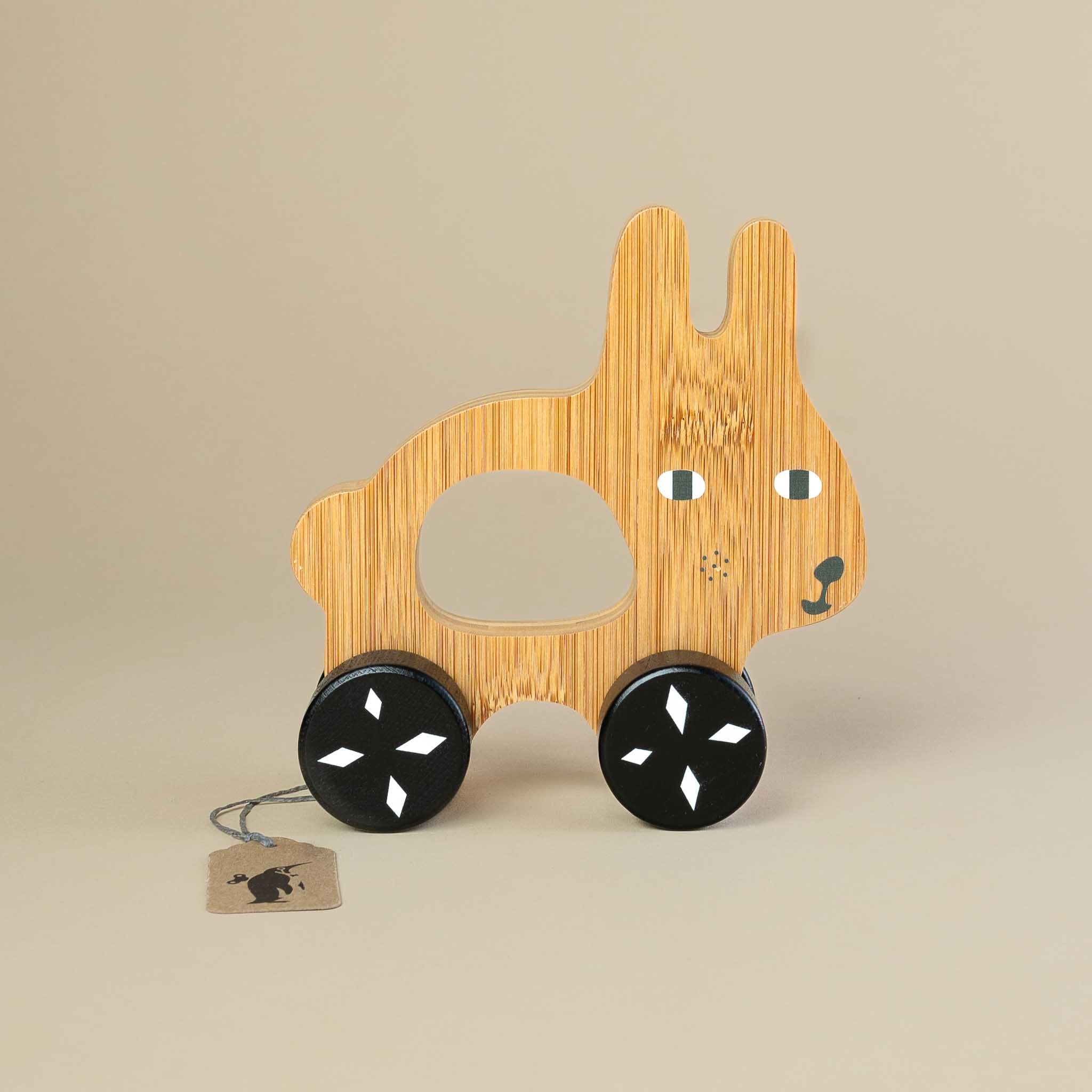 Wooden Push & Pull Bunny