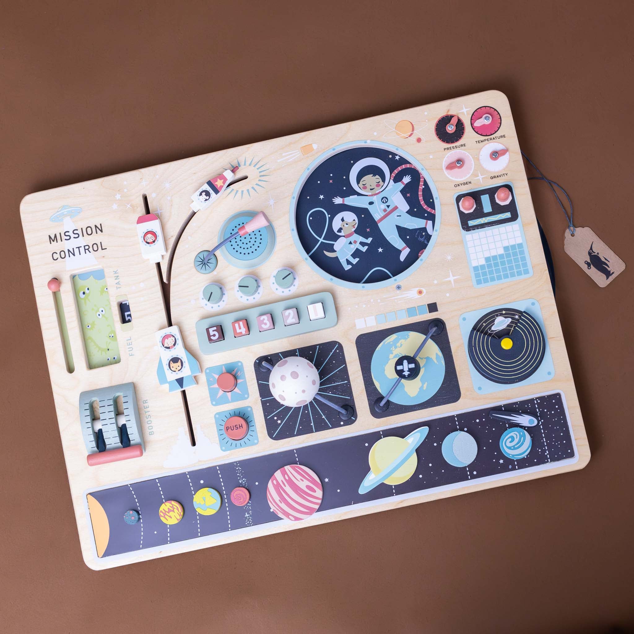 Wooden Space Station Play Set