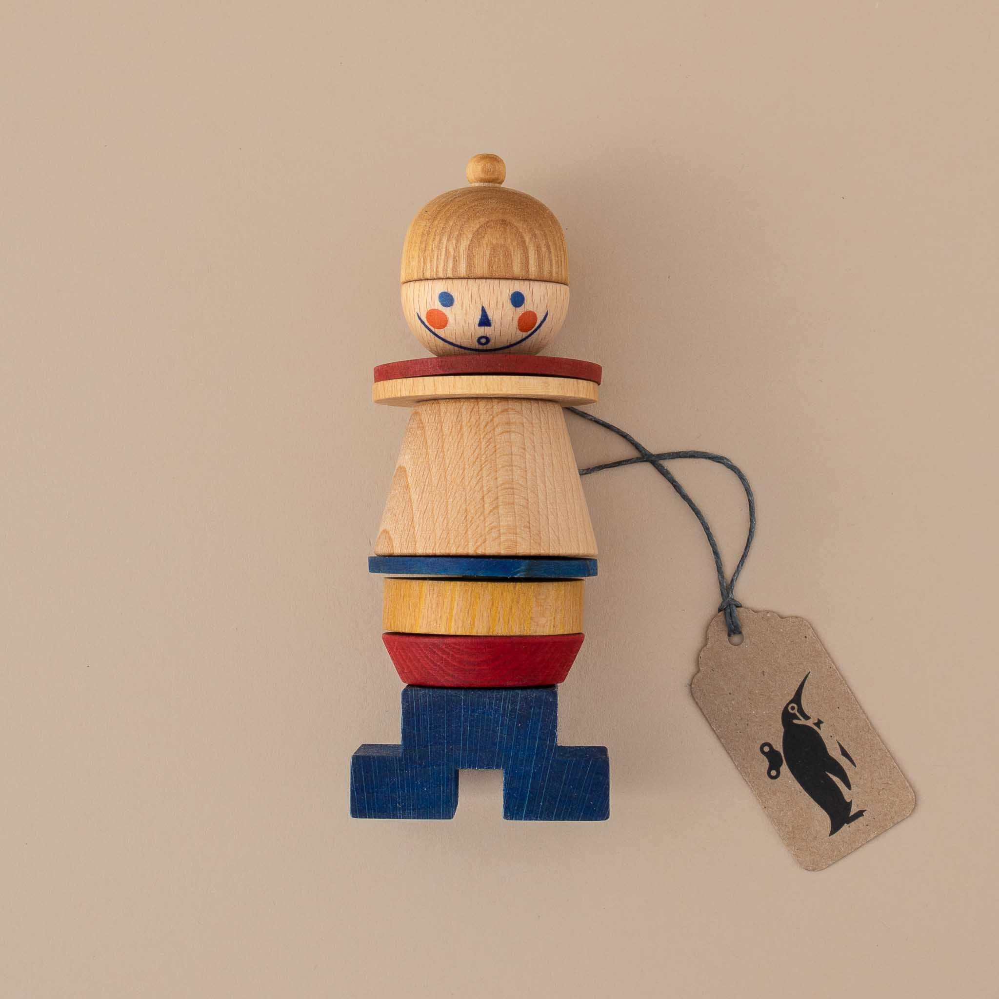 Wooden Stacking Stick Figure | No. 02