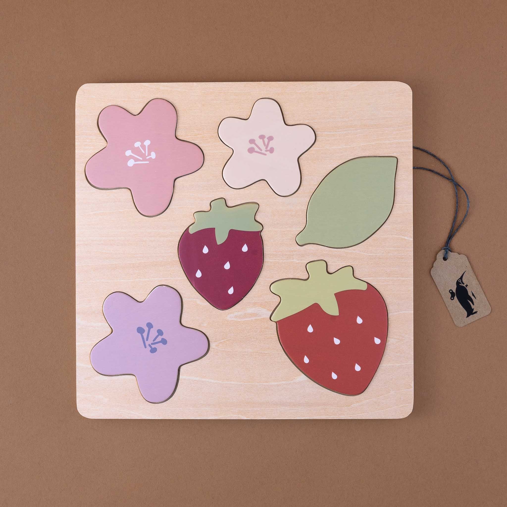 Wooden Strawberry Puzzle