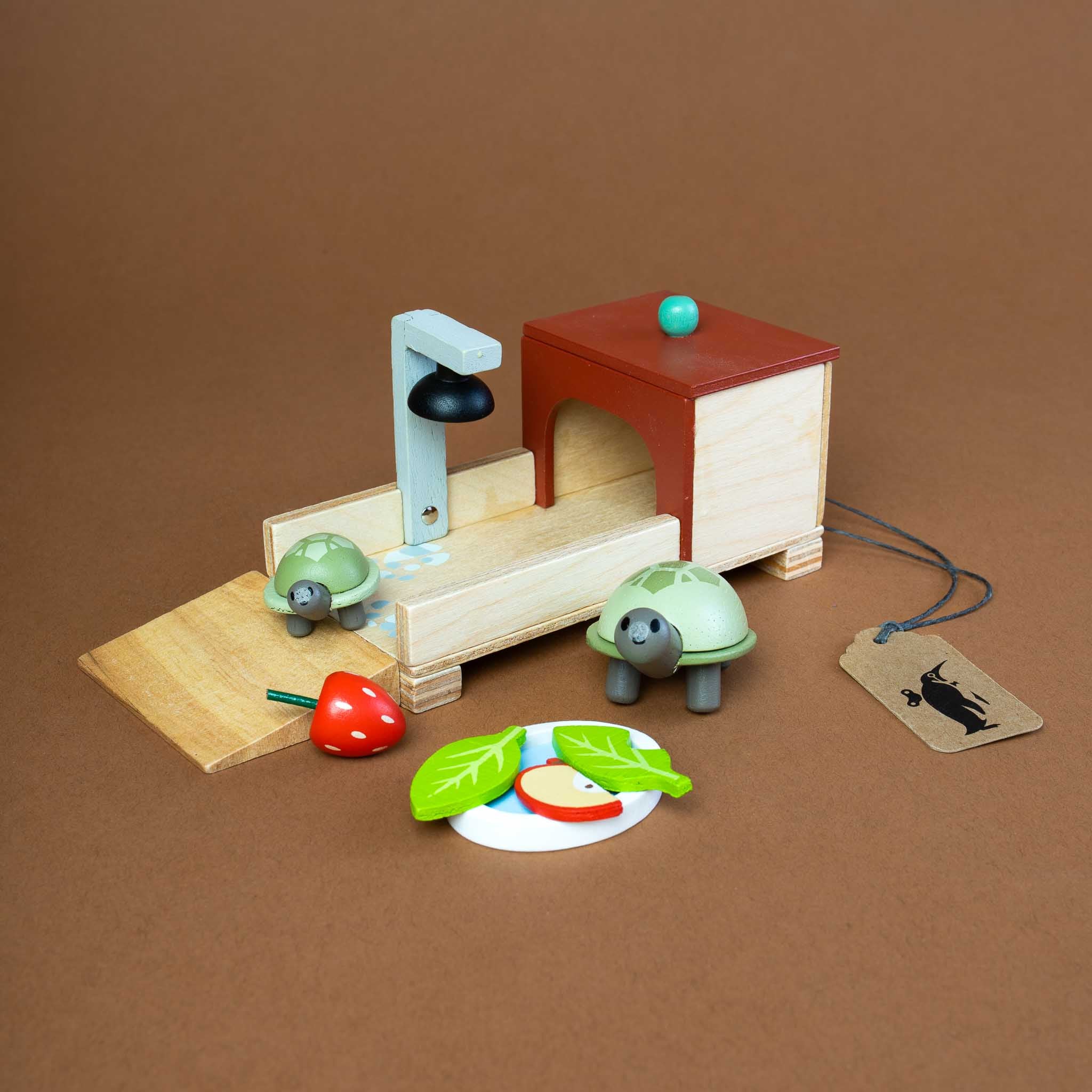 Wooden Tortoise Pet Play Set