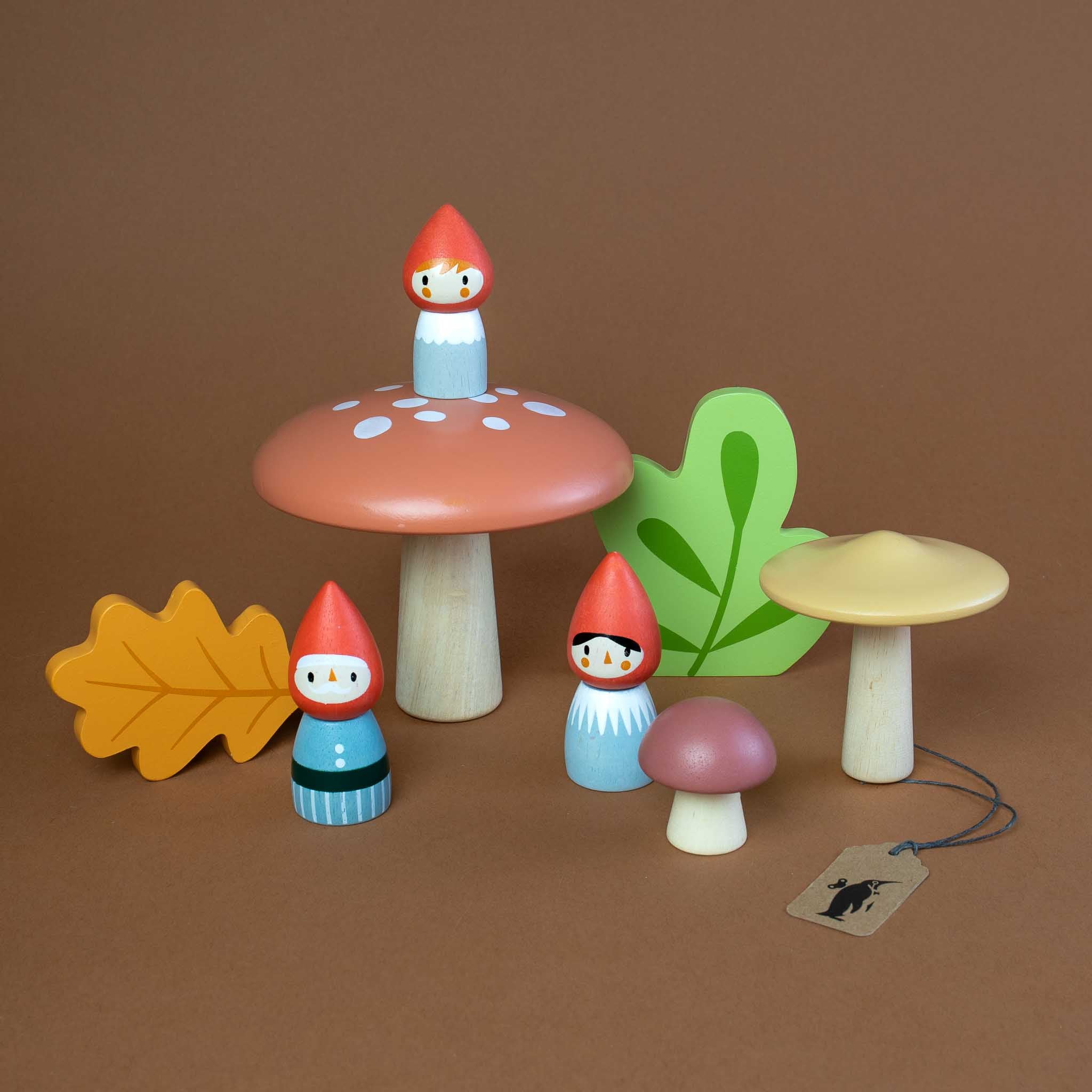 Woodland Gnome Family Play Set