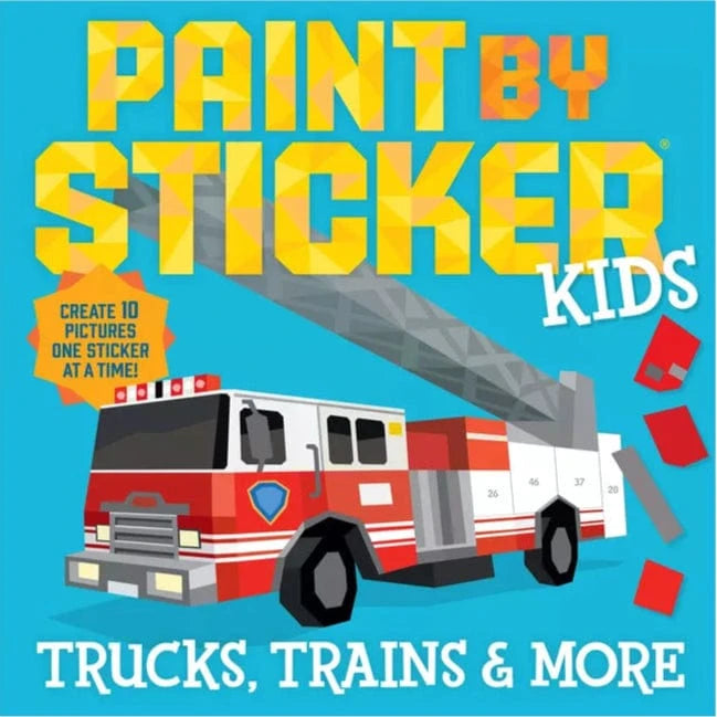 Paint By Sticker Kids: Trucks, Trains & More