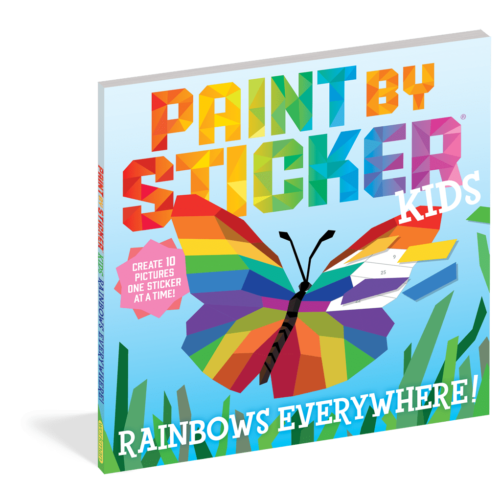 Workman Rainbows Everywhere Paint by Sticker - Activity Book for Kids