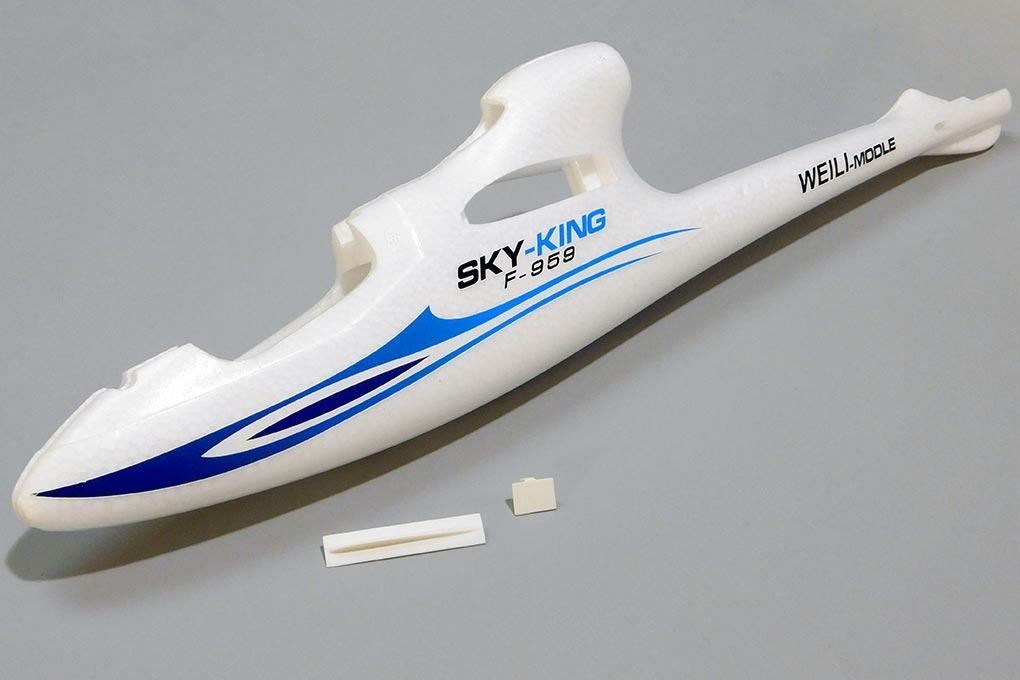 XK Sky King Glider Blue 750mm Fuselage