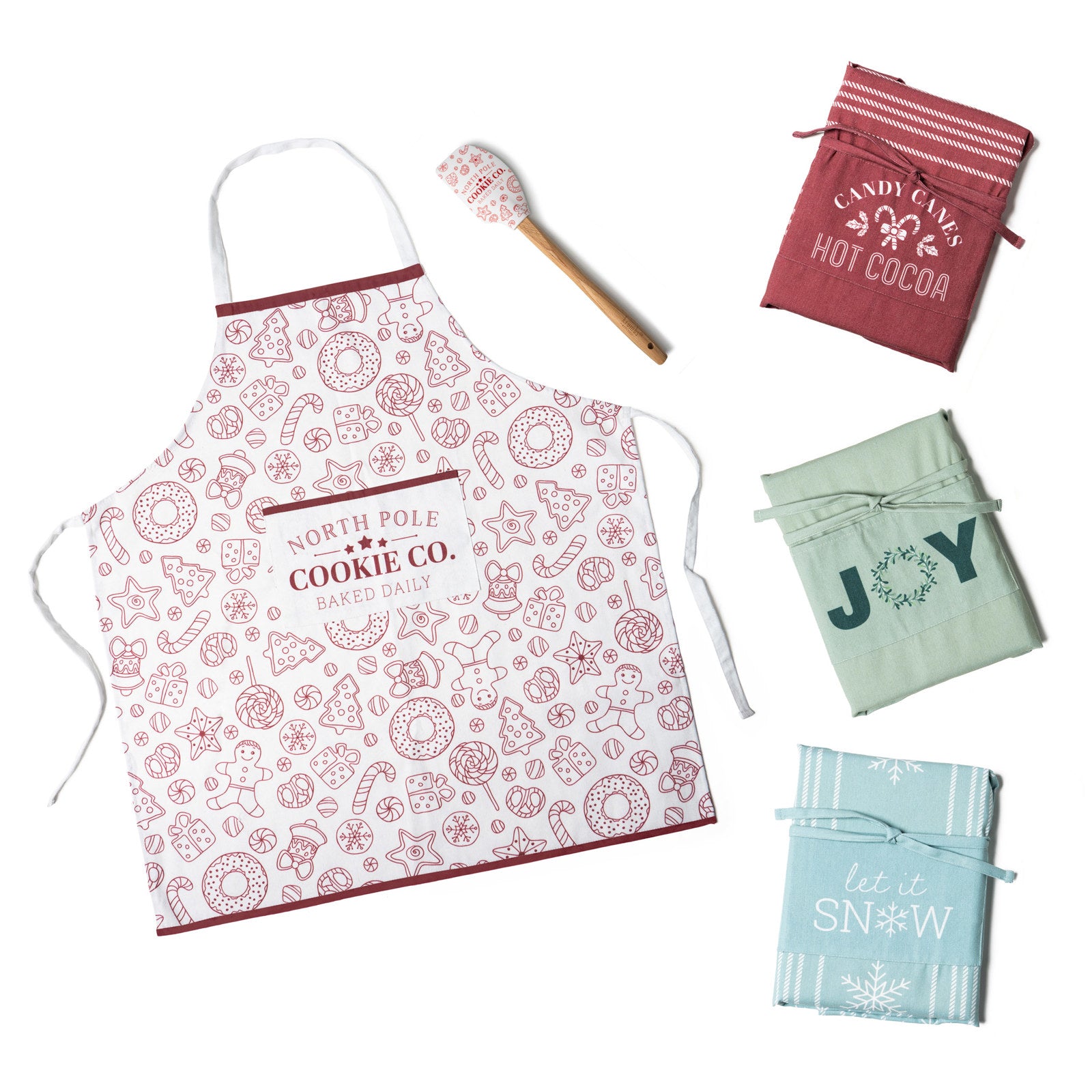 Krumbs Kitchen® Home Sweet Holidays Apron & Spatula Set