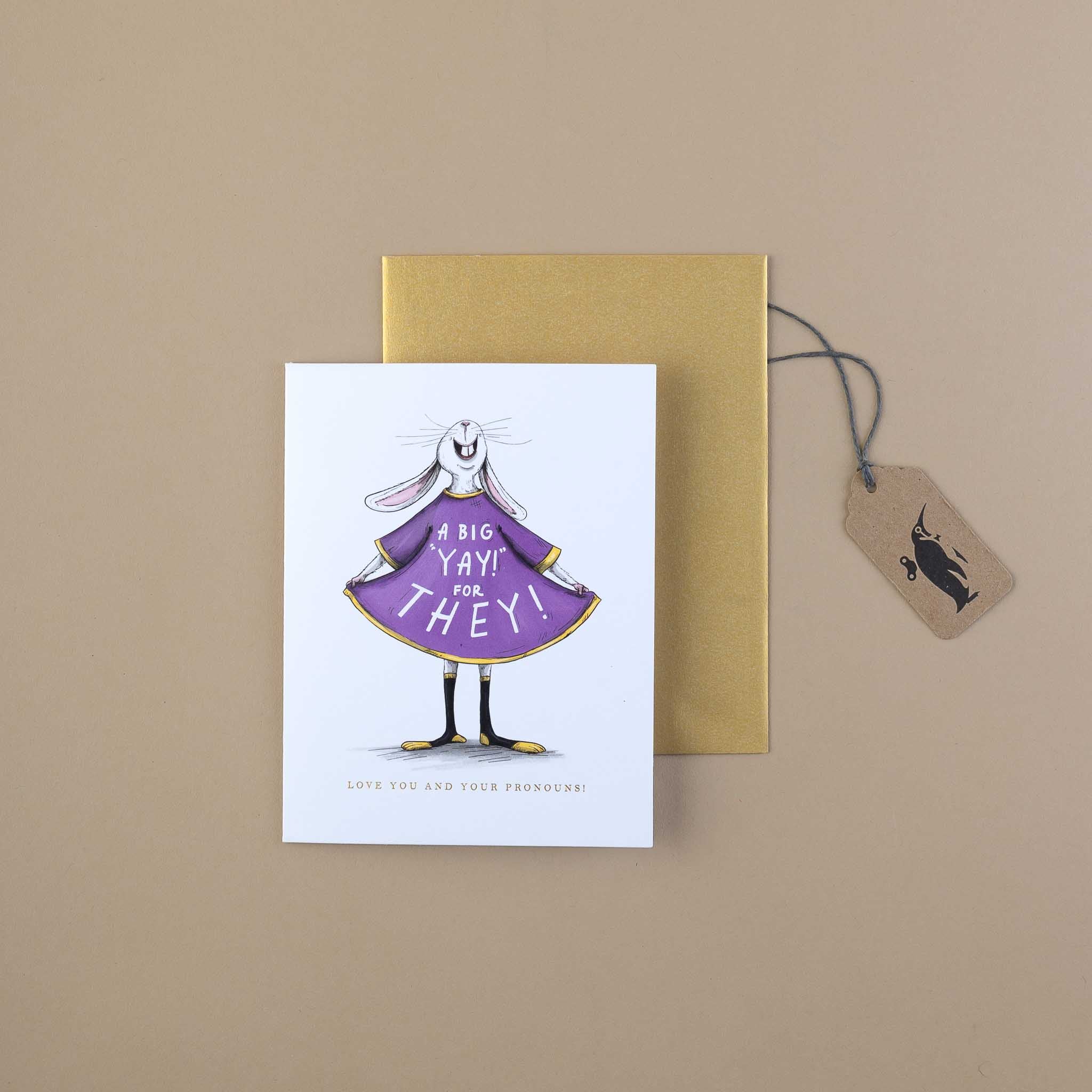 Yay for They Greeting Card