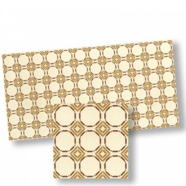 Yellow & Brown Mosaic Dollhouse Floor Tile