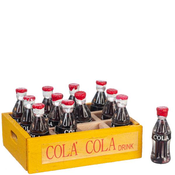 Yellow Case of Dollhouse Miniature Cola