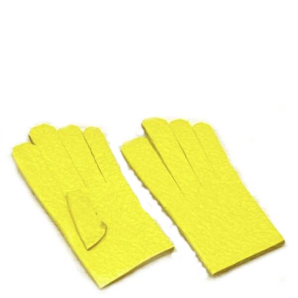 Yellow Dollhouse Miniature Gloves